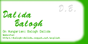 dalida balogh business card
